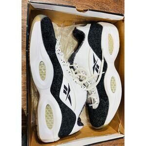 Super Rare Reebok Question Low "Question Print" Black Sz 12 2007, 4-173920 w/Box